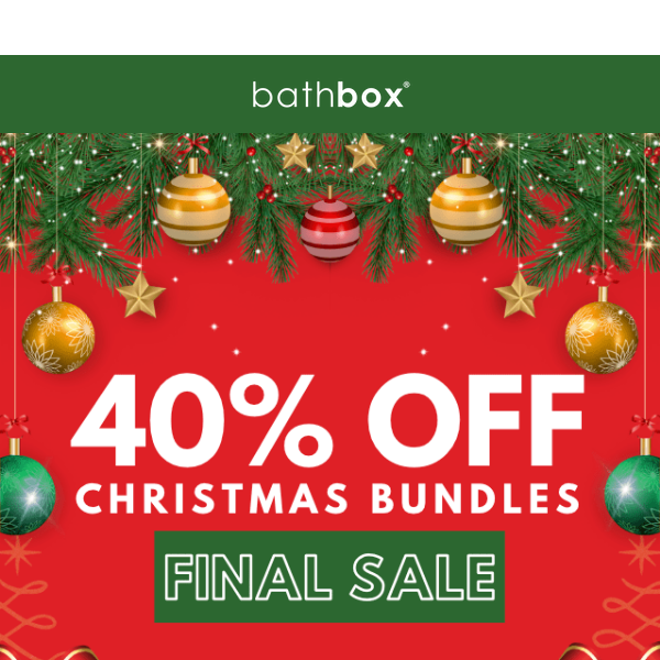 40% off all Christmas gift bundles