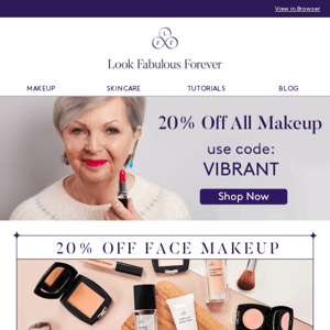 January Sale | 20% Off All Makeup