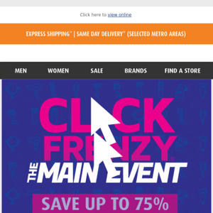 Our Click Frenzy Sale Is On Now - One Week Only!