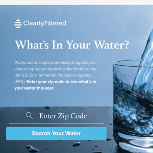 Find out what's in your tap water (but shouldn't be)