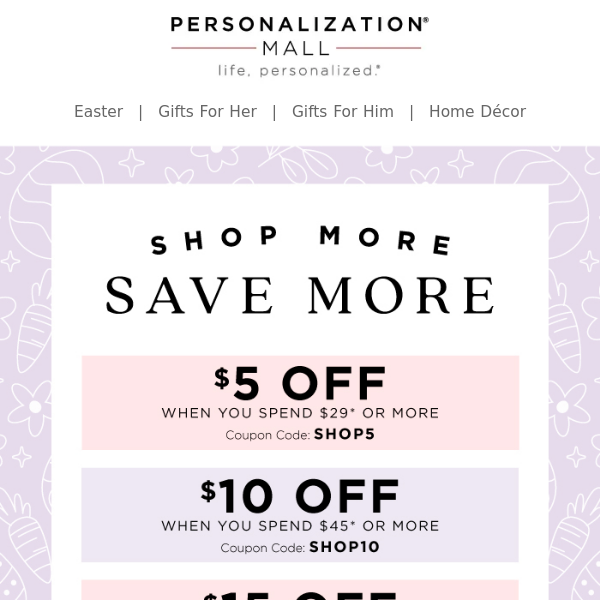 Shop More Save More | Redeem Your $20 Off Coupon