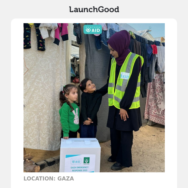 Send aid packages to Gaza with Muntada Aid 🇵🇸
