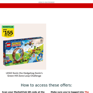 Grab LEGO deals now, exclusive to MarketClub members 💥🏃