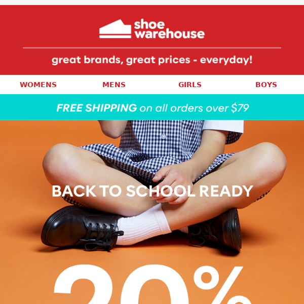 20% Off Back To School 👞
