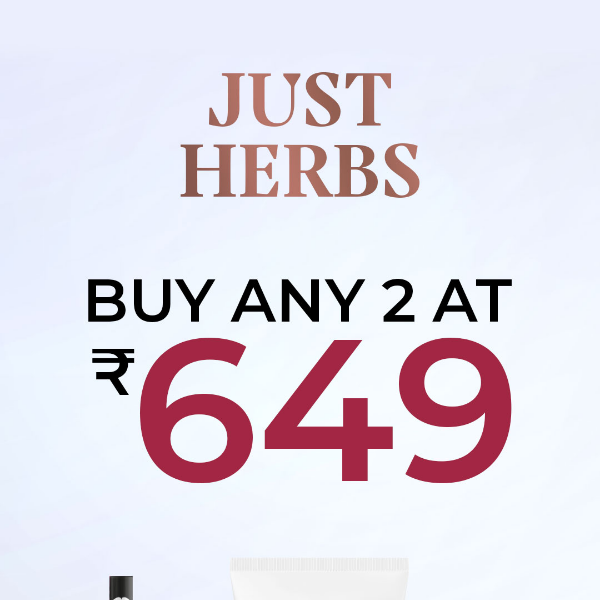 Buy Any 2 @ Rs.649/- Make the most of it😍🌟
