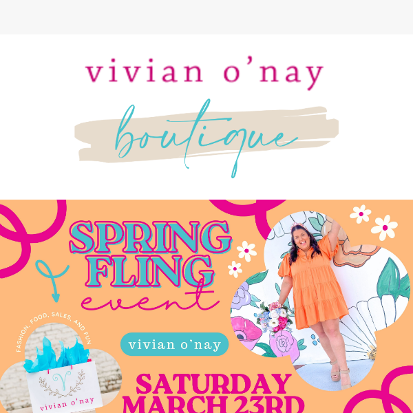 🌷🥳 Don't miss our Spring event TODAY!