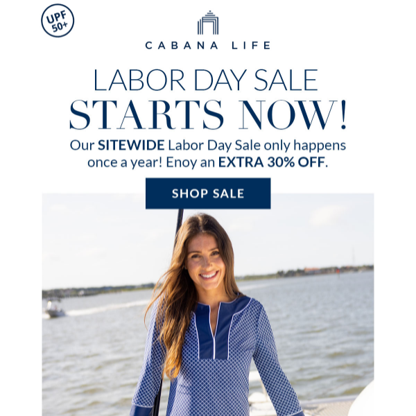 Shop early, save big: Labor Day sale starts now 💙