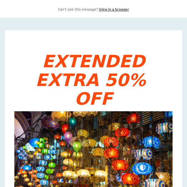 Extended - Extra 50% Off