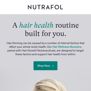 Boosters to support hair health.