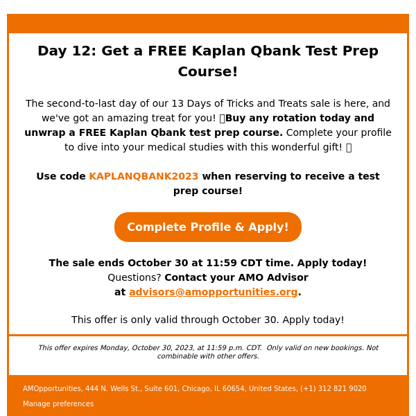 Unwrap a Treat: Free Kaplan Qbank Course with Any Rotation Purchase! 📘🍬