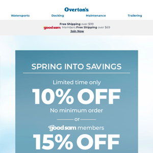 Spring Savings! Take 10% off Your Online Order