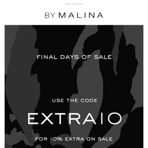 Final days of sale