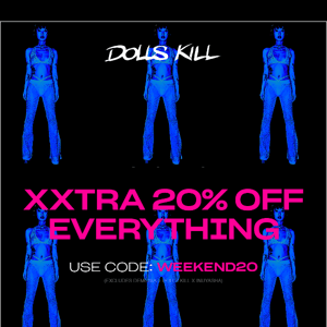 LAST CHANCE! Extra 20% Off Everything