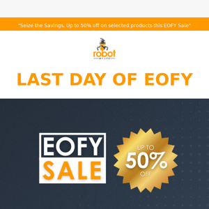 Last Call for EOFY discounts!