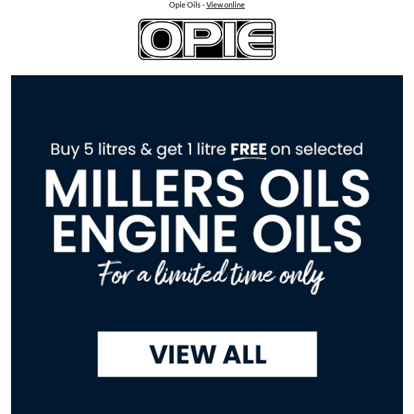 Millers Oils - Buy 5L & Get 1L FREE!