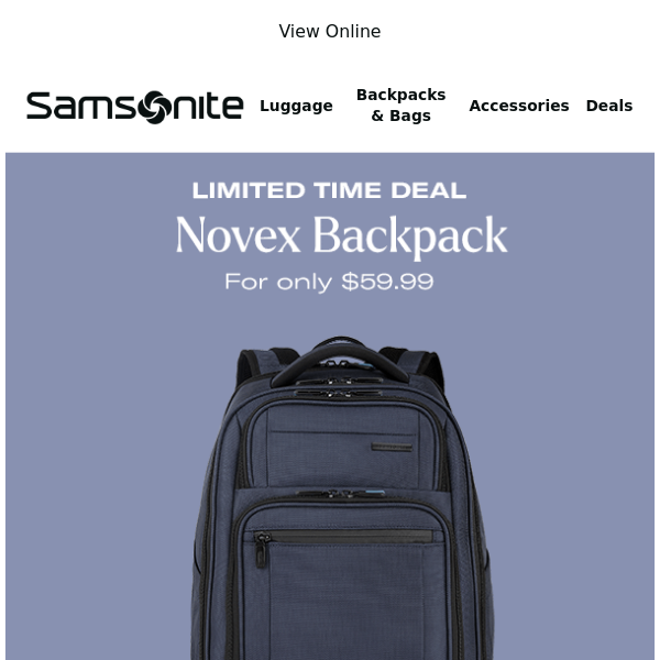 Only $59.99 for Our Top Rated Backpack