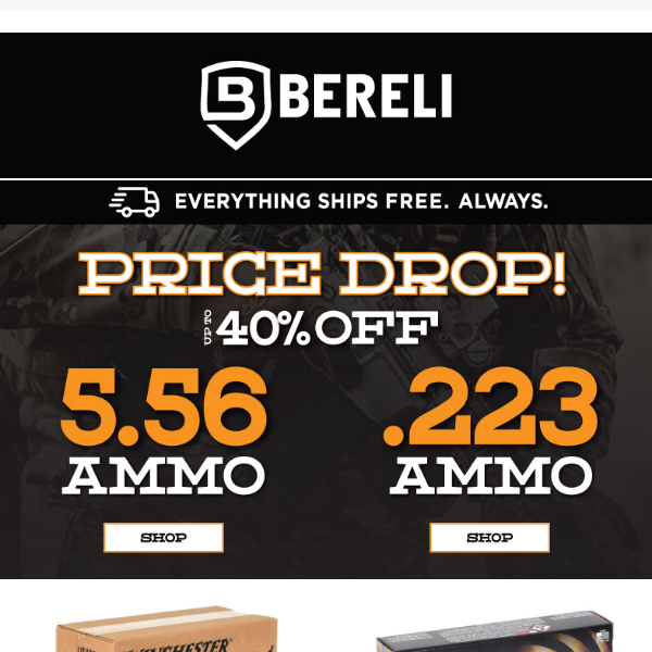 Closeout the Week with a BANG!👊 556 & 223 Ammo On Sale Now