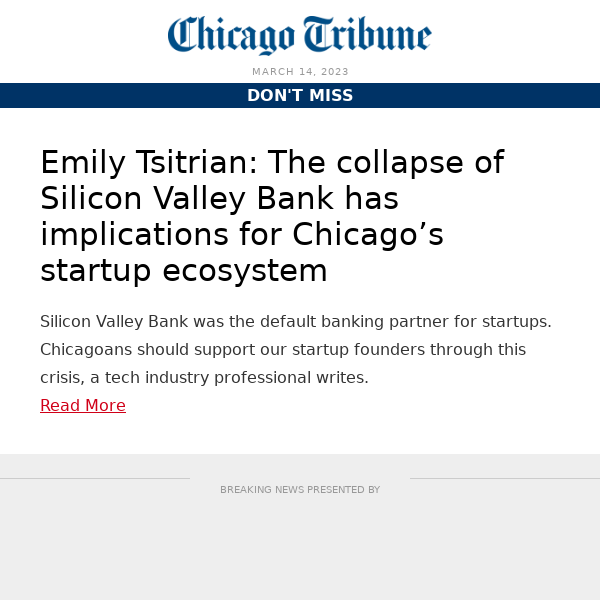 The collapse of Silicon Valley Bank has implications for Chicago’s startup ecosystem