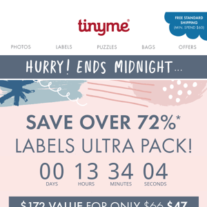 Ultra Labels Pack Sale IS LEAVING... SAVE NOW!