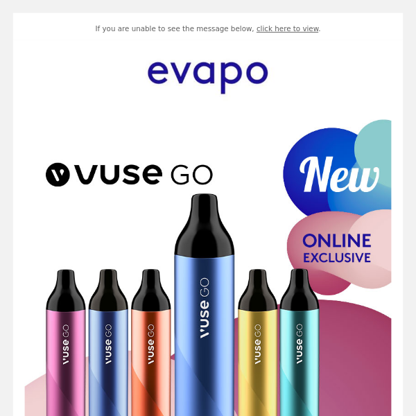 New Vuse GO Max 1500 puff disposable vapes