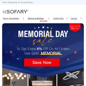 ❤️Up to 50% Off - Memorial Day Sale Starts Early!💙