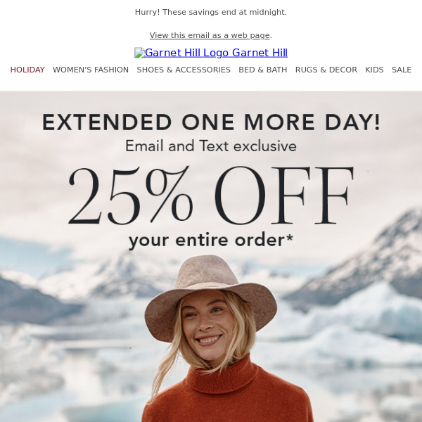 Extended: 25% OFF exclusively for you!