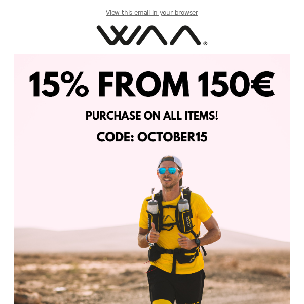 Grab 15% Off on All WAA Ultra Items with Code OCTOBER15 🎉