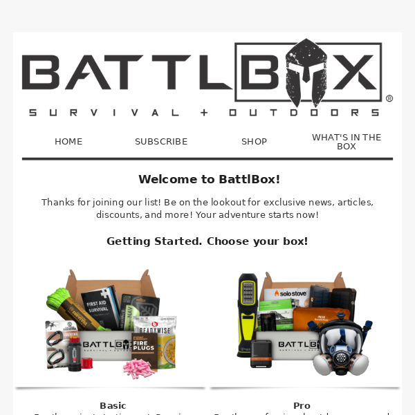 Welcome to BattlBox