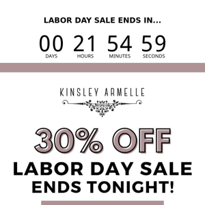 Last Chance For 30% OFF ⏰