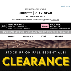 Clearance deals for YOU! 🤩
