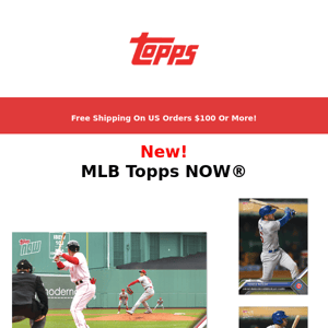 Today's MLB Topps NOW® cards are here!