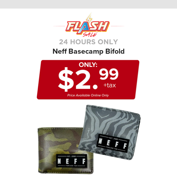 🔥  24 HOURS ONLY | NEFF WALLET | FLASH SALE