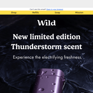 Thunderstorm is almost sold out! Last chance to get our electrifyingly fresh scent⚡