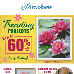 RE: Trending Crafts are up to 60% off...