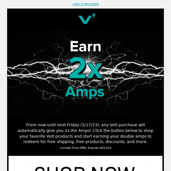 Earn 2x Amps on Volt Purchases