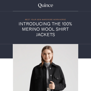 Brand new: The Merino Wool Shirt Jacket