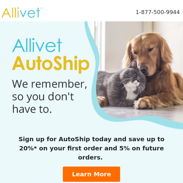 Save up to 20% on your first AutoShip