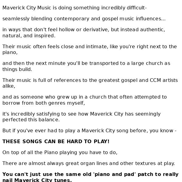 Maverick City Music Keys Patches