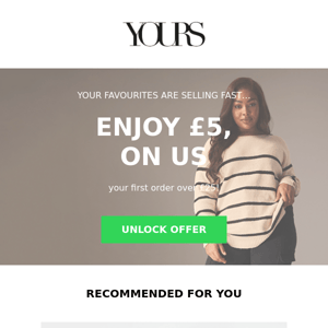 Unlocked: £5 off your first order