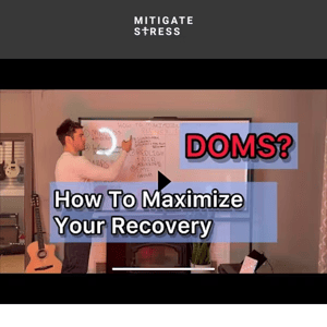 How can you MAXIMIZE your recovery?