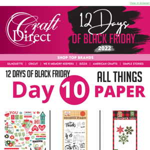 Black Friday PAPER ⏰ SAVE Today!