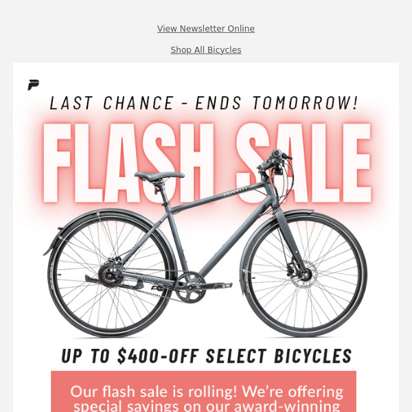 Don't Miss Our Flash Sale! 🚲