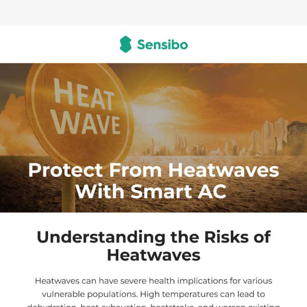 Protect yourself from heatwaves with Smart AC ☀️🌡️