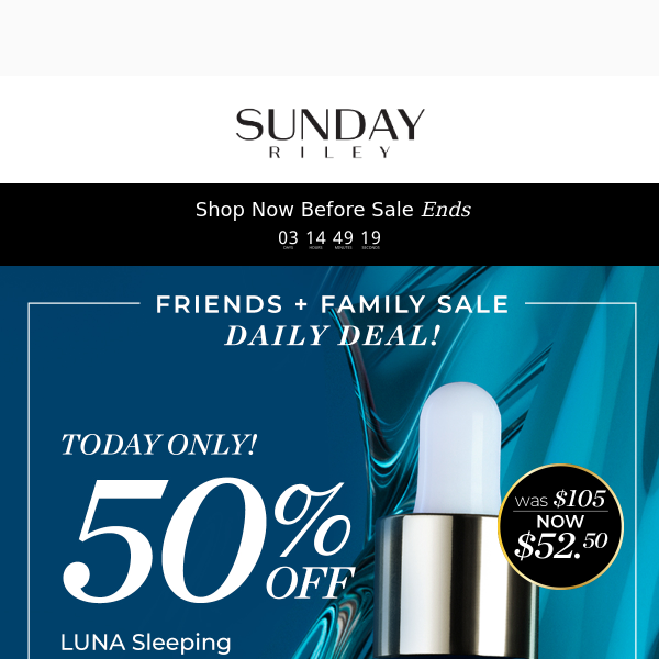 🌙 LUNA Daily Deal: 50% Savings!