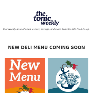 New Deli Menu Coming Soon