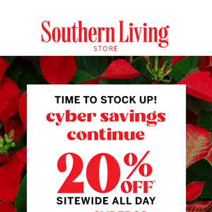The Southern Living Food & Pantry Shop is Open! Everything is 20% off +  Free Shipping for Cyber