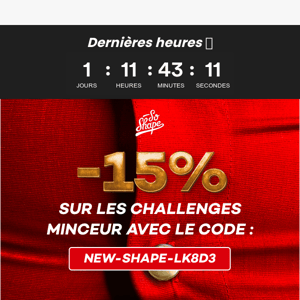 -15% | DERNIÈRES HEURES ! 🔥