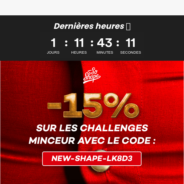 -15% | DERNIÈRES HEURES ! 🔥