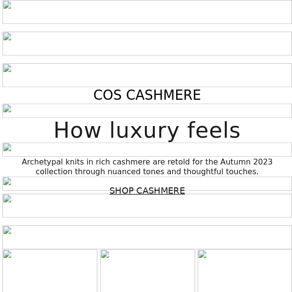 Cashmere by COS: series 001
