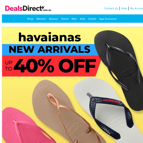 NEW! Havaianas Up To 40% Off ☀️ Just In Time For Summer!